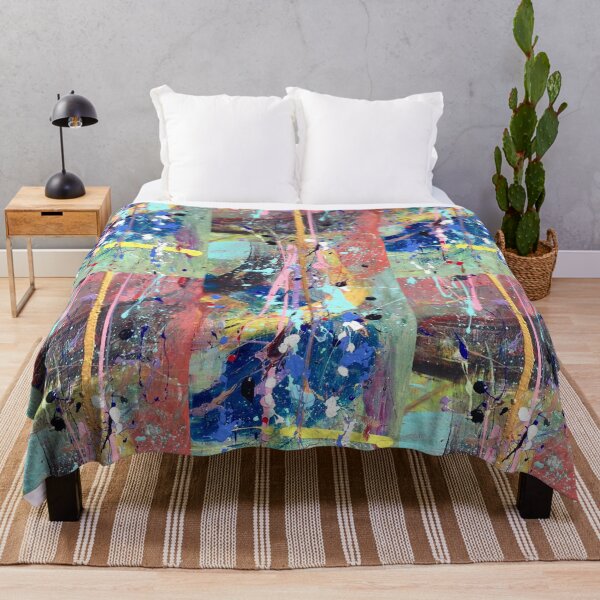 One tree river Throw Blanket