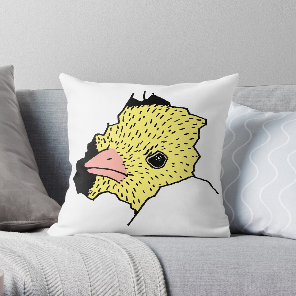 Heeere's Chicky Throw Pillow