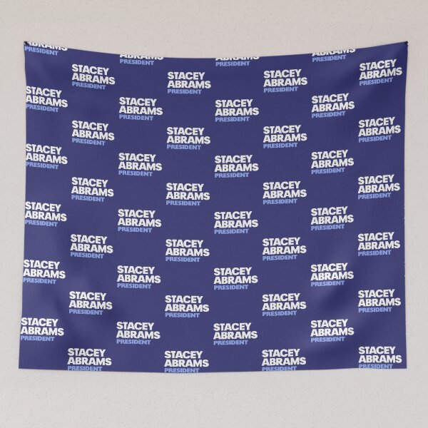Item preview, Stacey Abrams For 2024 President Purple Campaign Logo Sticker designed and sold by YikesForever.