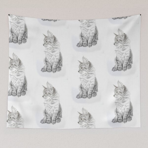 Item preview, fluffy kitten designed and sold by picketty.