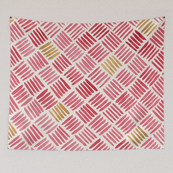 Item preview, Red and Ochre Basketweave designed and sold by Sally Cummings.
