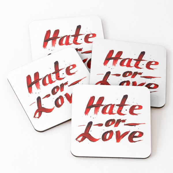 Item preview, Hate or Love blood sign designed and sold by Art of Sun.