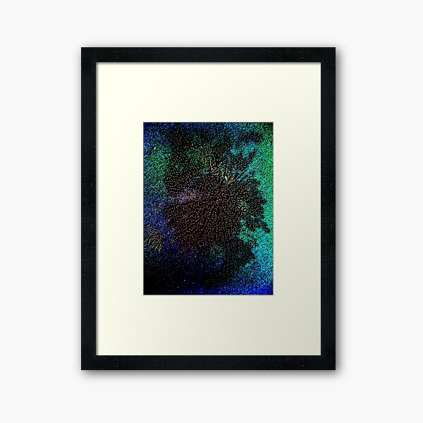 from chaos to order - birth Framed Art Print