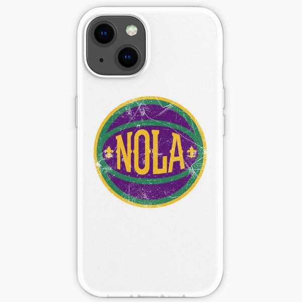 NOLA Retro Ball - White 2 iPhone Soft Case