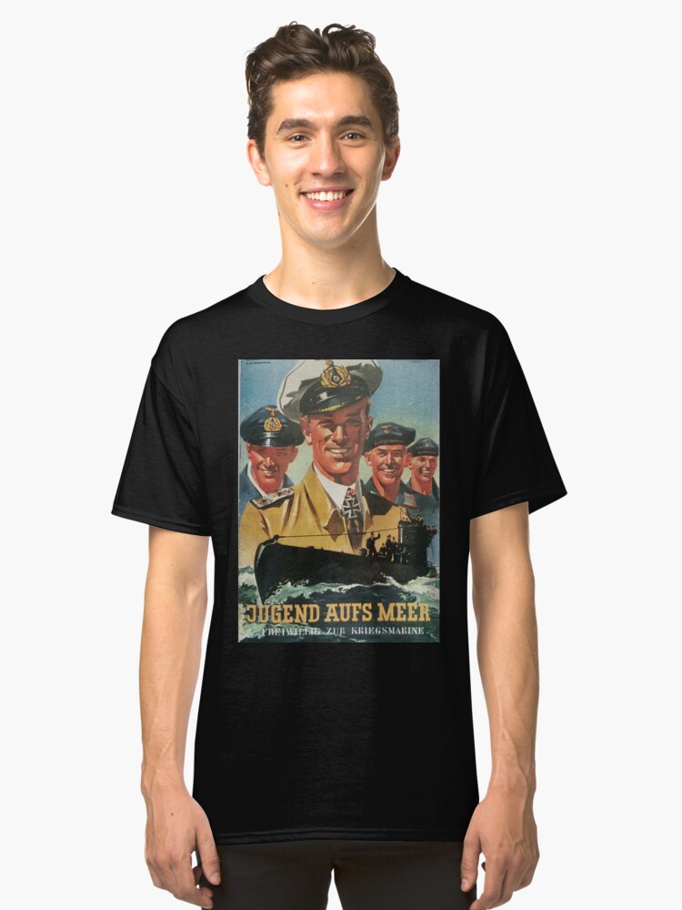 Alternate view of Volunteer for the Navy...vintage German Kriegsmarine Classic T-Shirt