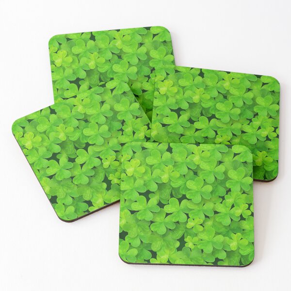 Item preview, Green clovers leaves field designed and sold by 1enchik.
