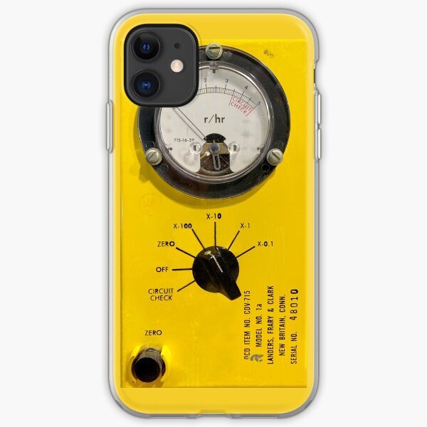 Contador Geiger Radiactivo Funda blanda para iPhone