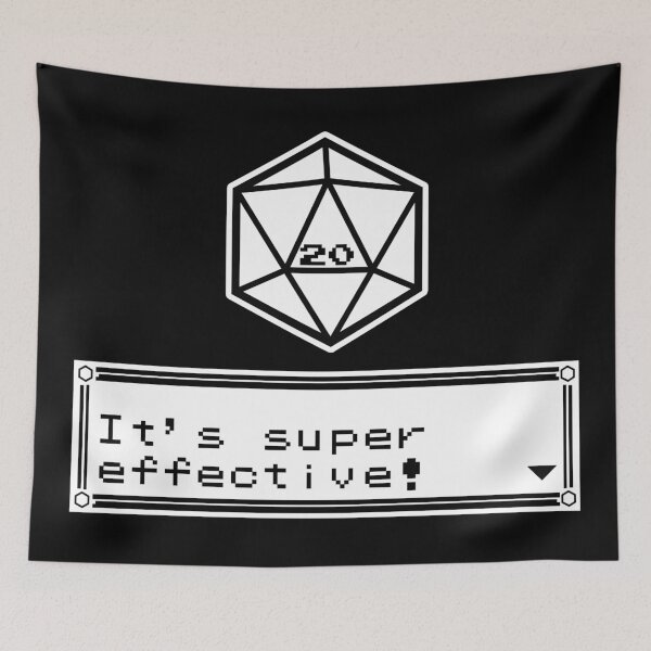 Item preview, D20 - It's Super Effective! designed and sold by DigitalCleo.