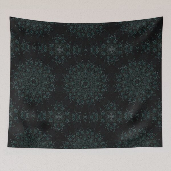 Item preview, Dark I  - green kaleidoscopic mandala designed and sold by DimensionAhimsa.