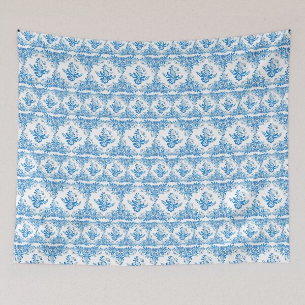 Item preview, Blue floral design in Russian gzhel style designed and sold by 1enchik.