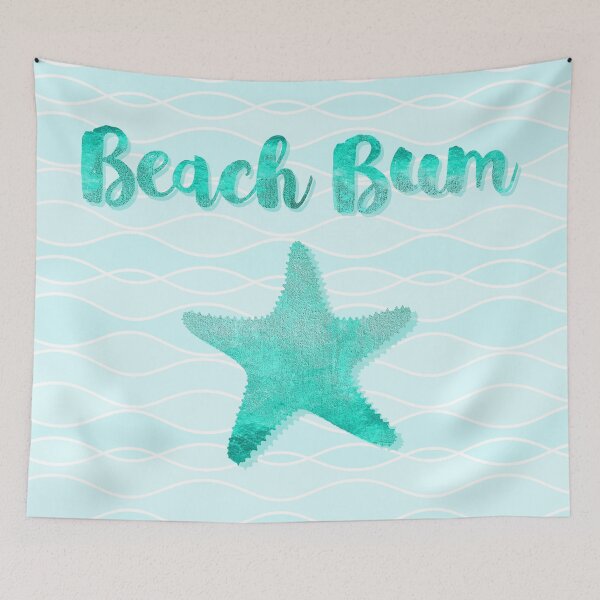 Item preview, Glam Beach Bum nautical coastal art designed and sold by Glimmersmith.