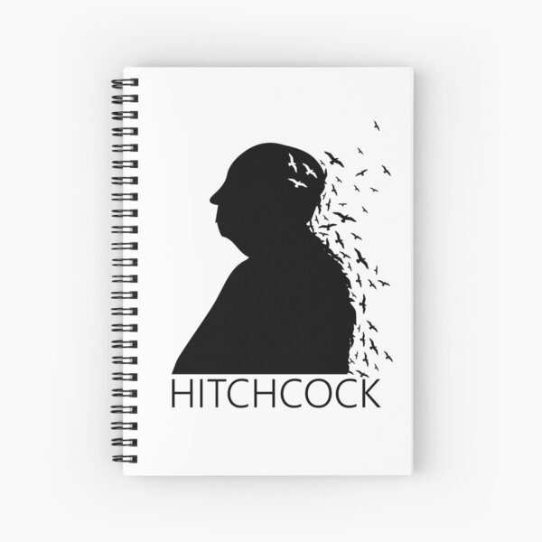 Item preview, Alfred Hitchcock Birds Portrait - Black White designed and sold by rainbowdreamer.
