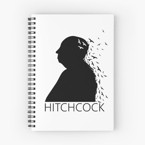 Item preview, Alfred Hitchcock Birds Portrait - Black White designed and sold by rainbowdreamer.