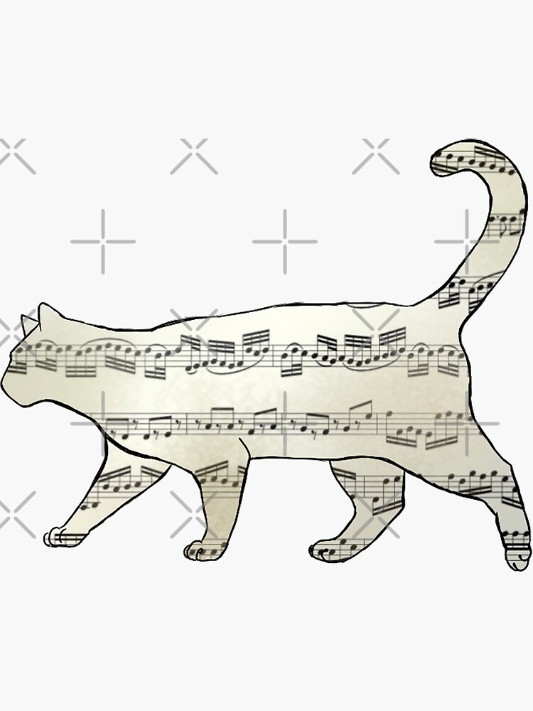 meowsic cat by thatmessofajess