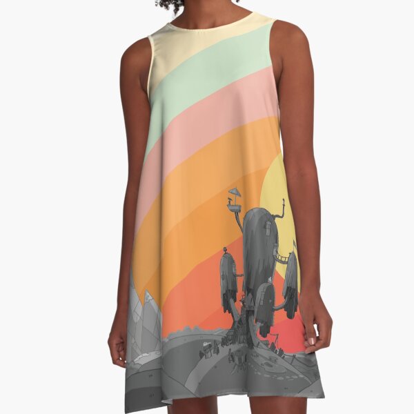 Land Of Ooo (Adventure Time) A-Line Dress