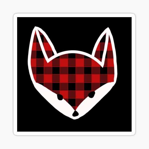 Lumberjack Fox Sticker