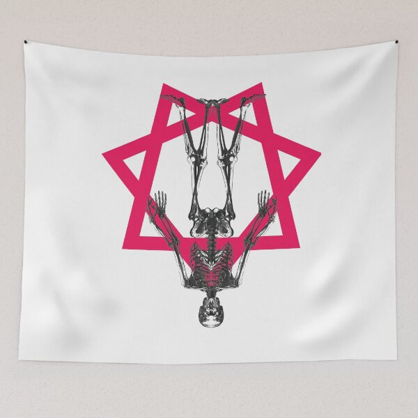 Item preview, Heptagram 7 Sided Star Sacred Geometry With Human Skeleton designed and sold by calebprue.