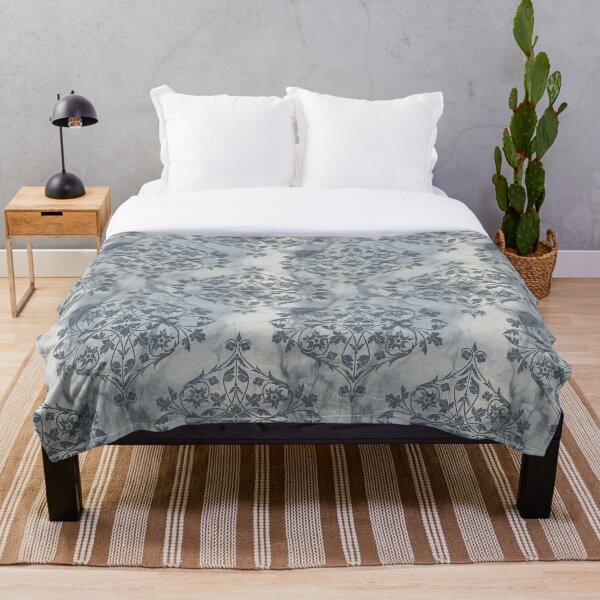 Item preview, Blue Marble Damask Ornamental Pattern designed and sold by WickedRefined - Nicole Demereckis.