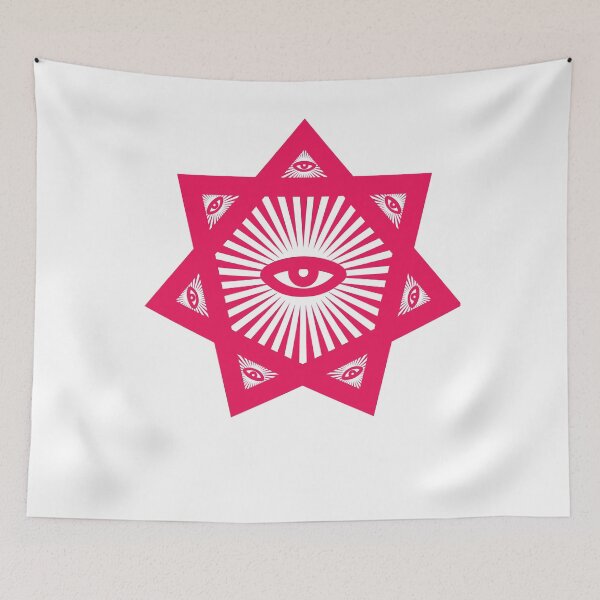 Item preview, Heptagram 7 Sided Star With All Seeing Eye Sacred Geometry  designed and sold by calebprue.