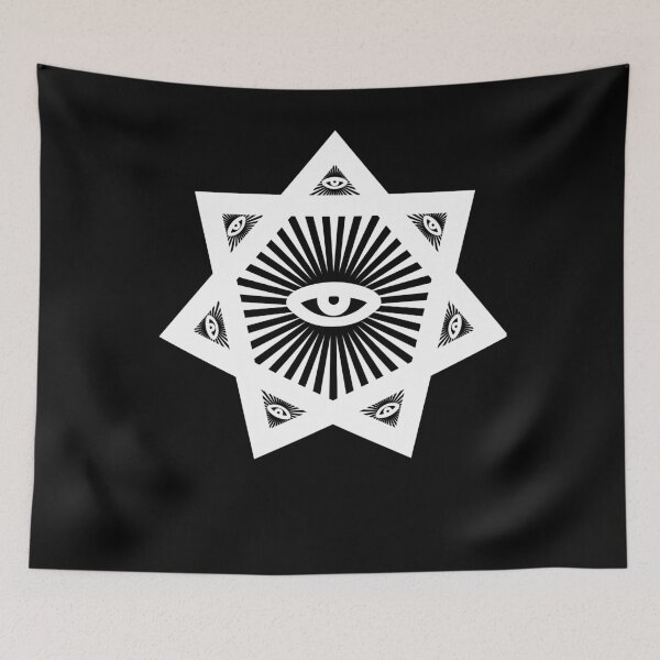 Item preview, Heptagram Seven Sided Star With All Seeing Eye Sacred Geometry  designed and sold by calebprue.