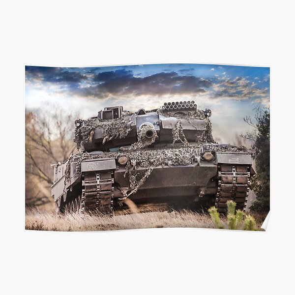 German main battle tank Leopard 2a6 Poster