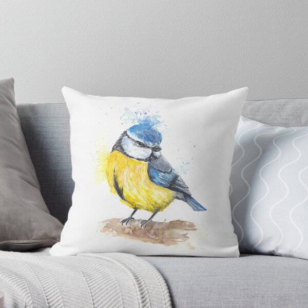 Item preview, Watercolour Bluetit designed and sold by Phoebe Roulston.
