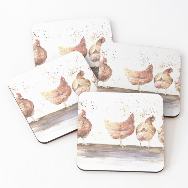 Item preview, Watercolour Chickens  designed and sold by Phoebe Roulston.