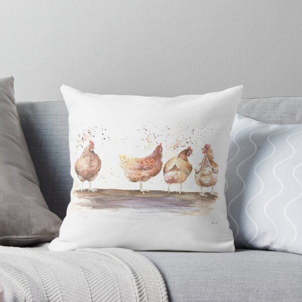 Item preview, Watercolour Chickens  designed and sold by Phoebe Roulston.