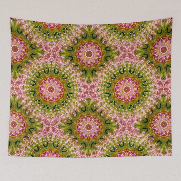 Item preview, Hot Pink +Green Energy Mandala designed and sold by webgrrl.