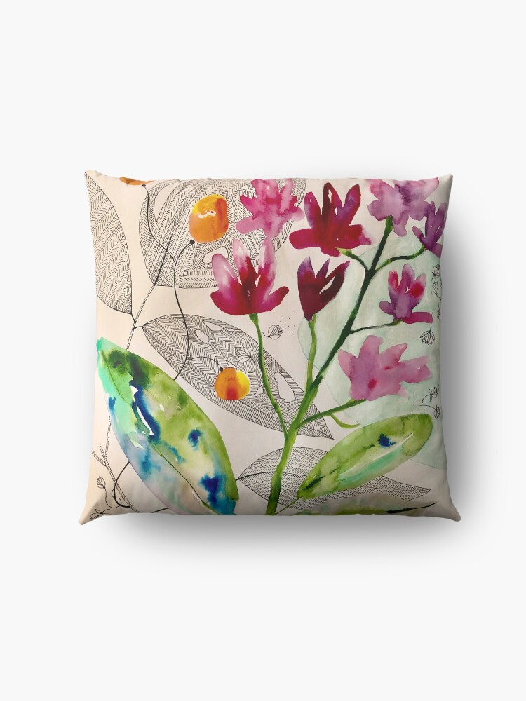 Alternate view of botanical composition Floor Pillow