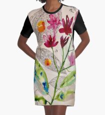 botanical composition Graphic T-Shirt Dress