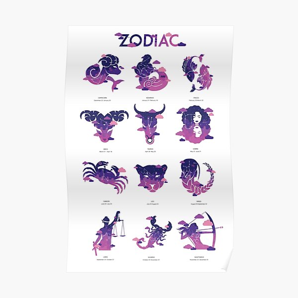 Zodiac Poster set Poster