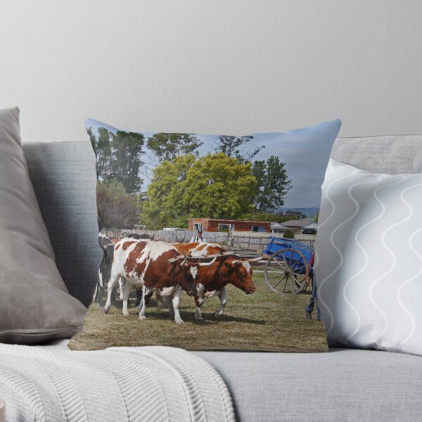 Item preview, Oxen team, Steamfest, Sheffield, Tasmania designed and sold by Margaret  Hyde.