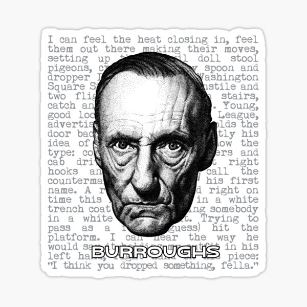 Item preview, William S. Burroughs (text) designed and sold by Mark Seabrook.