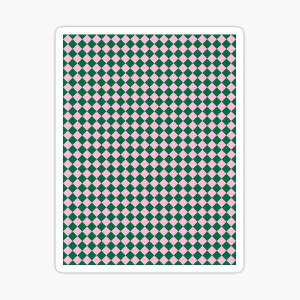 Item preview, Cotton Candy Pink and Cadmium Green Diamonds designed and sold by ColorsPatterns.