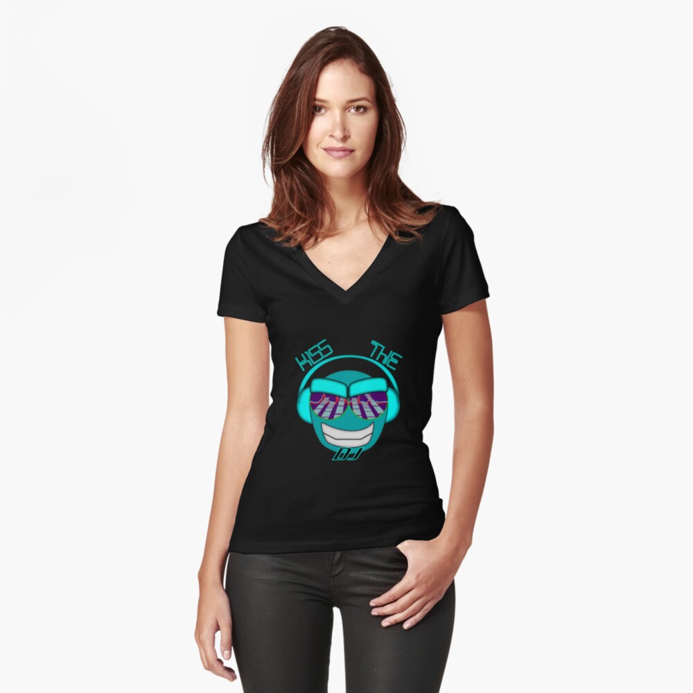 Item preview, Fitted V-Neck T-Shirt designed and sold by batweasel.