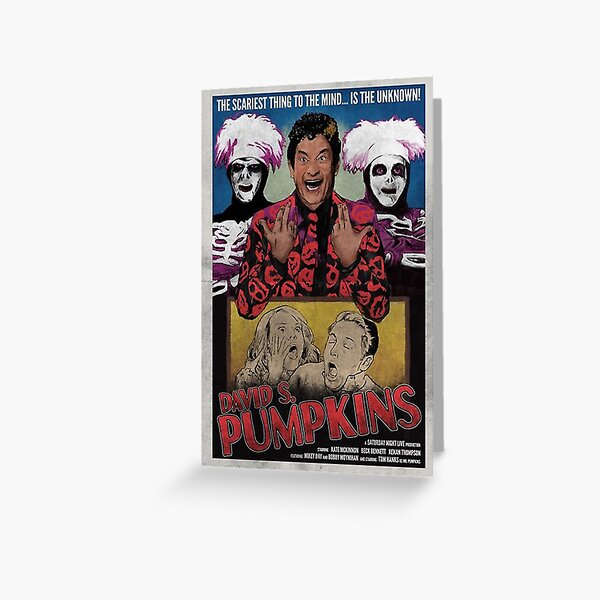 DAVID S PUMPKINS VINTAGE STYLE POSTER Greeting Card