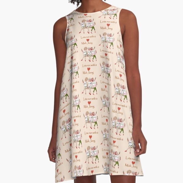 Mah Jong Chow A-Line Dress