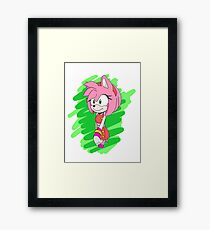 Sonic Boom Amy Rose Framed Print