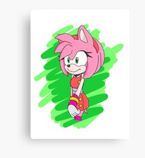 Sonic Boom Amy Rose Canvas Print