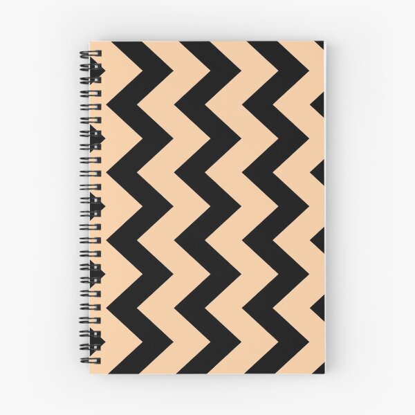 Item preview, Black and Pastel Orange Chevron Pattern designed and sold by RipleyCassidy.