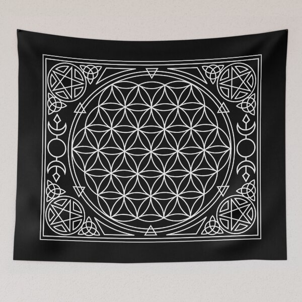 Item preview, Flower of Life Tapestry designed and sold by RavenWake.
