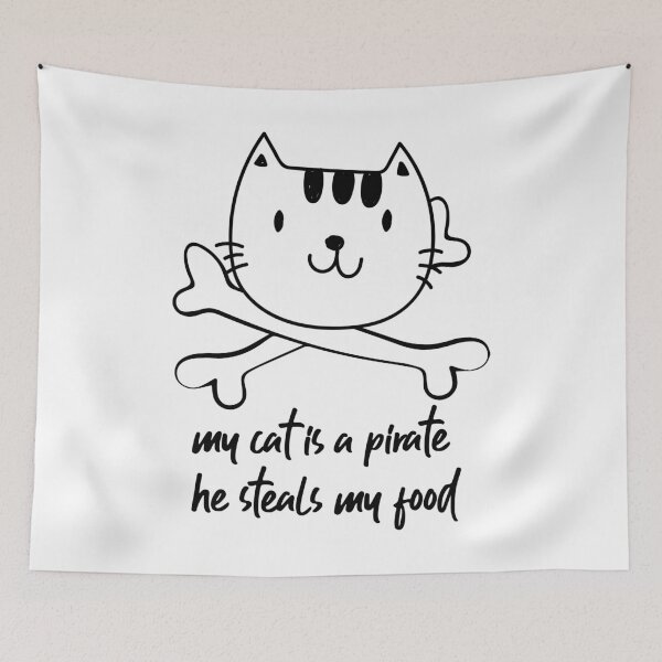 Item preview, My cat is a pirate he steals my good designed and sold by SVDesignatVasil.