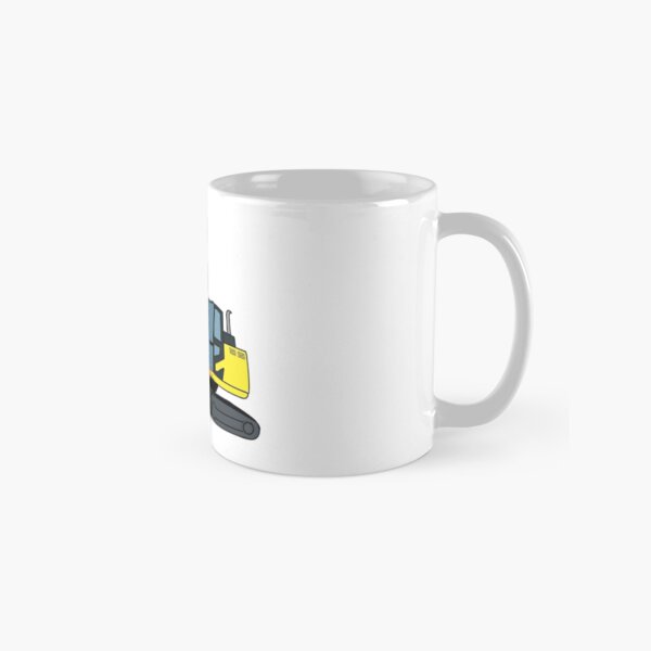 Excavator Construction Vehicle Illustration Classic Mug