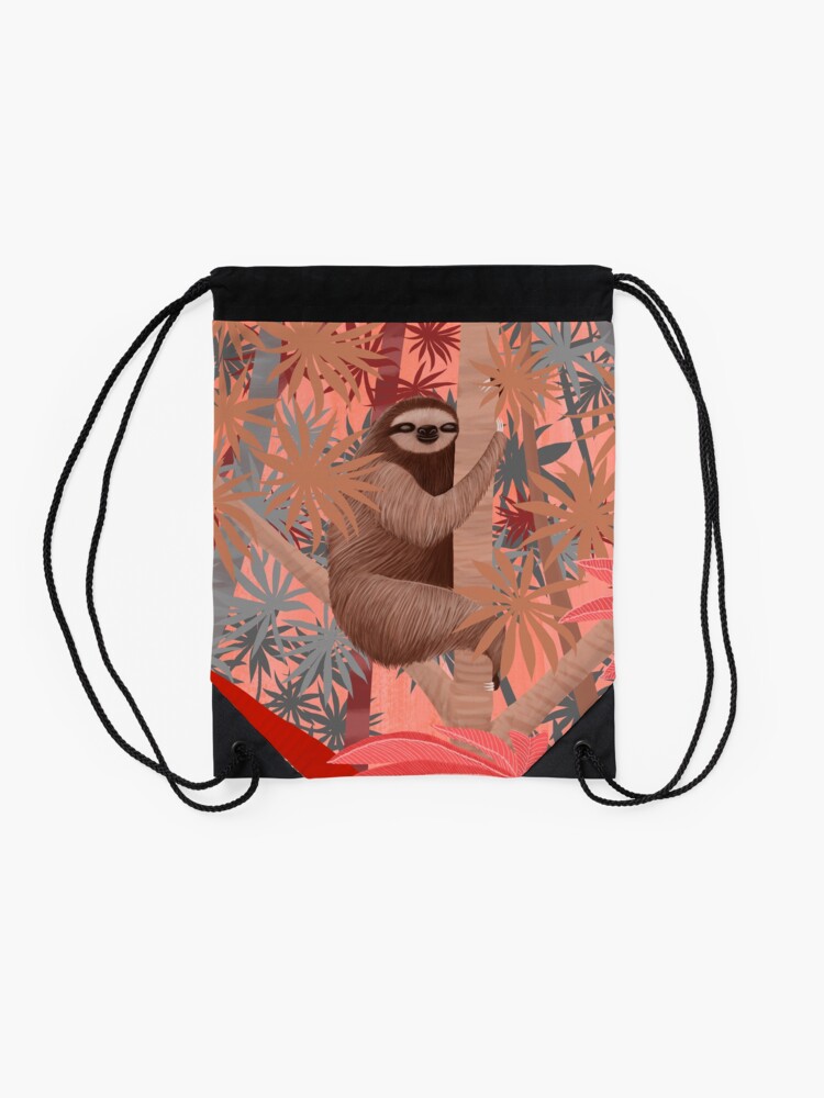 Alternate view of Sid Wiggy Dreams in Technicolor Drawstring Bag