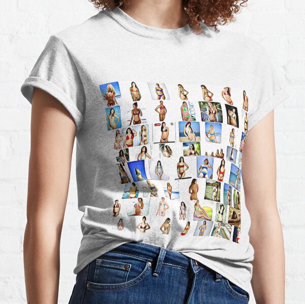 #collection, #fashion, #people, #design, group, arranging, women, girls, only girls Classic T-Shirt
