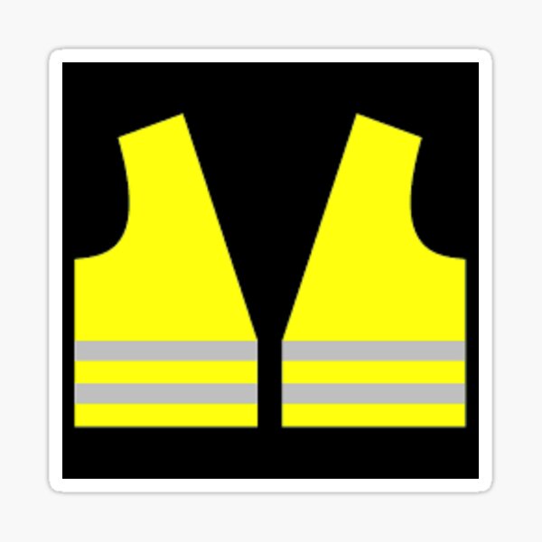 #Yellow, #high-#visibility #clothing, patriotism, symbol, design, illustration, rows, striped Sticker