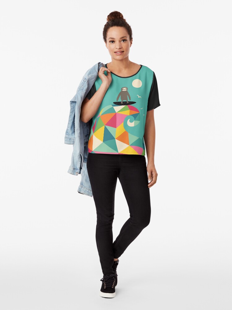 Alternate view of Surfs Up Chiffon Top