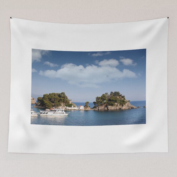 Item preview, Greek orthodox church on island Panagias Parga Greece summer season designed and sold by goceris.