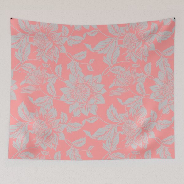 Item preview, Pink and Purple Floral Pattern designed and sold by Happy-and-Neat.
